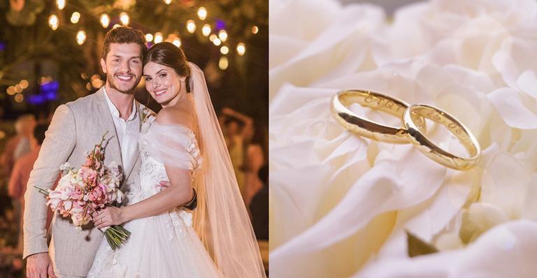 alianças de casamento de Klebber e Camila Queiroz