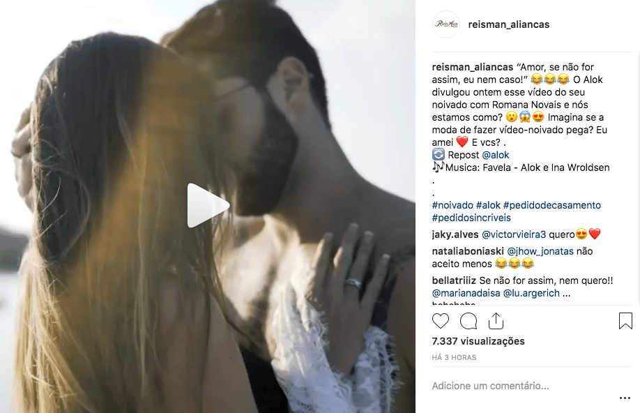 noivado alok e romana novais