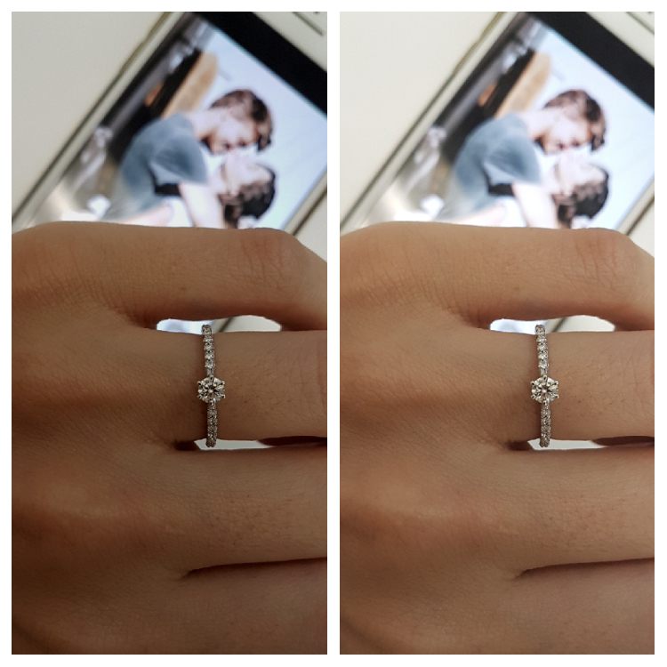 dicas para editar foto de seu anel de noivado