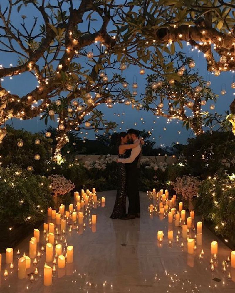 decoração de casamento com velas