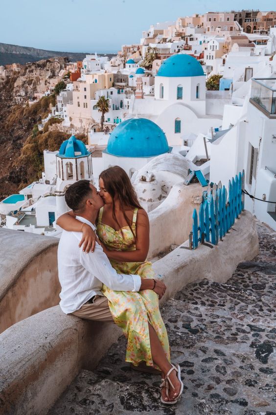 viagem romântica para cidade na Grécia