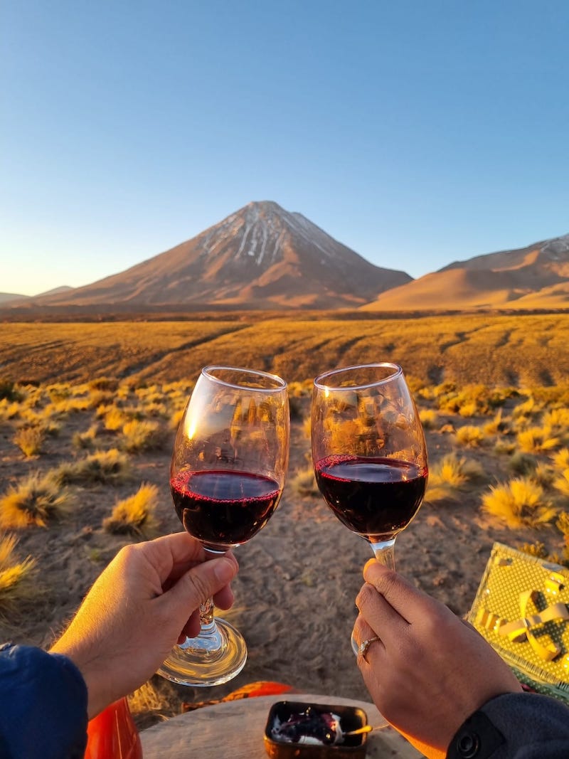 viagem romântica para o deserto do Atacama