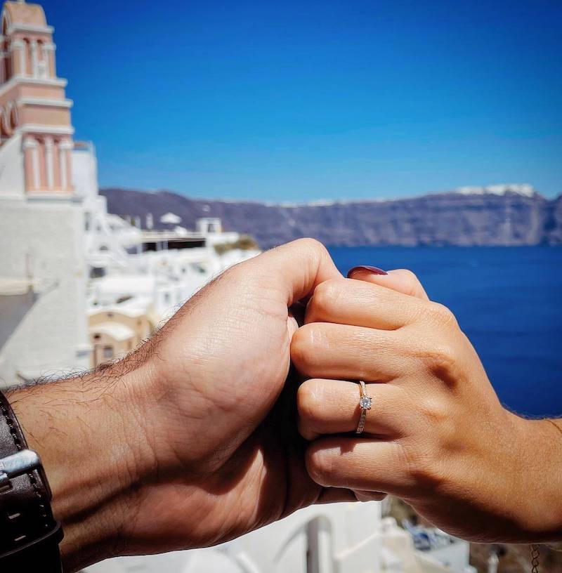 pedido de casamento na Grécia