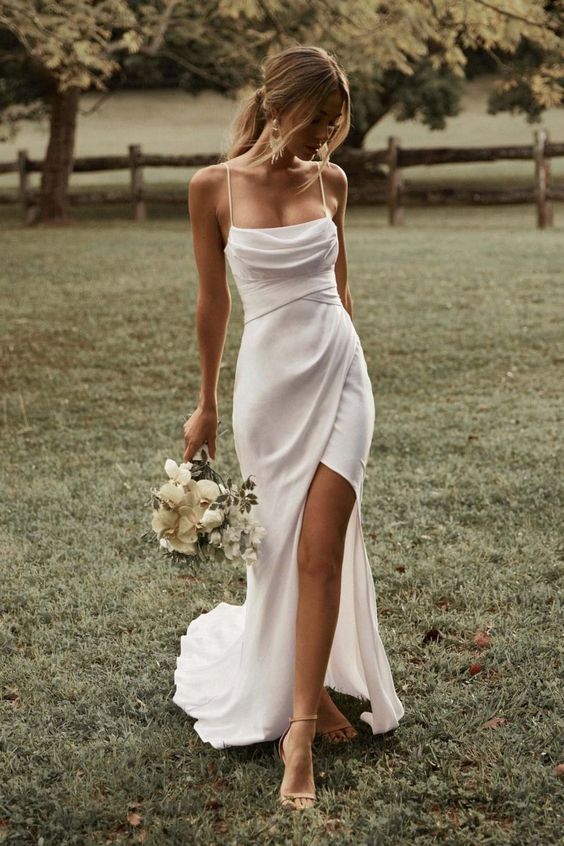 vestido de noiva tecido leve