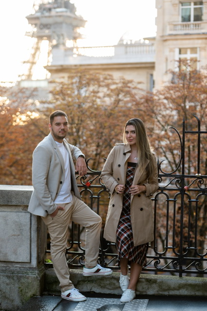 Ensaio de casal em Paris