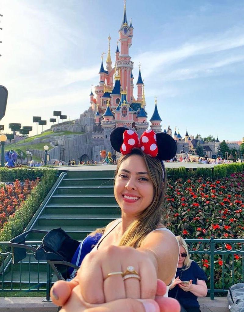 noivado surpresa na Disney em Paris