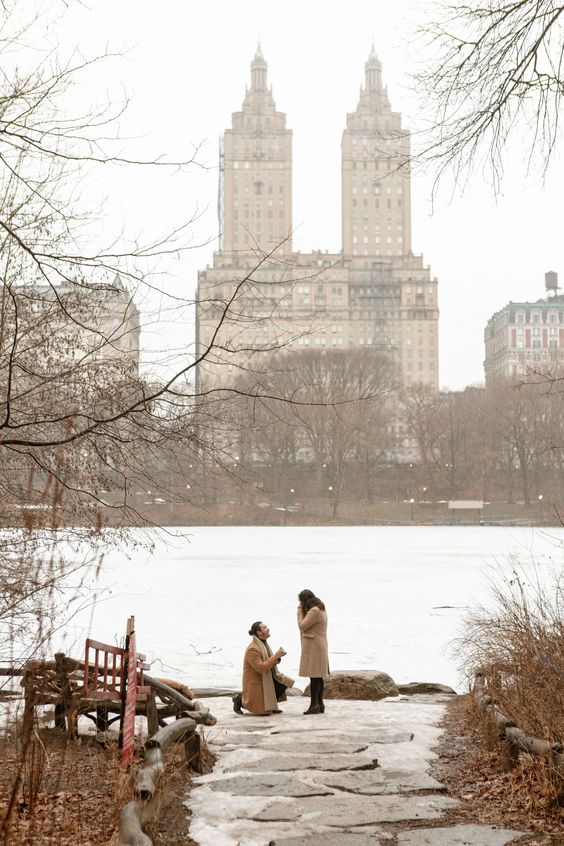 The Lake Central Park pedido de casamento surpresa