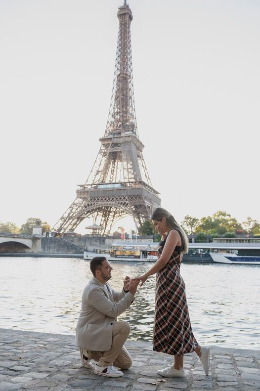 pedido de casamento em Paris