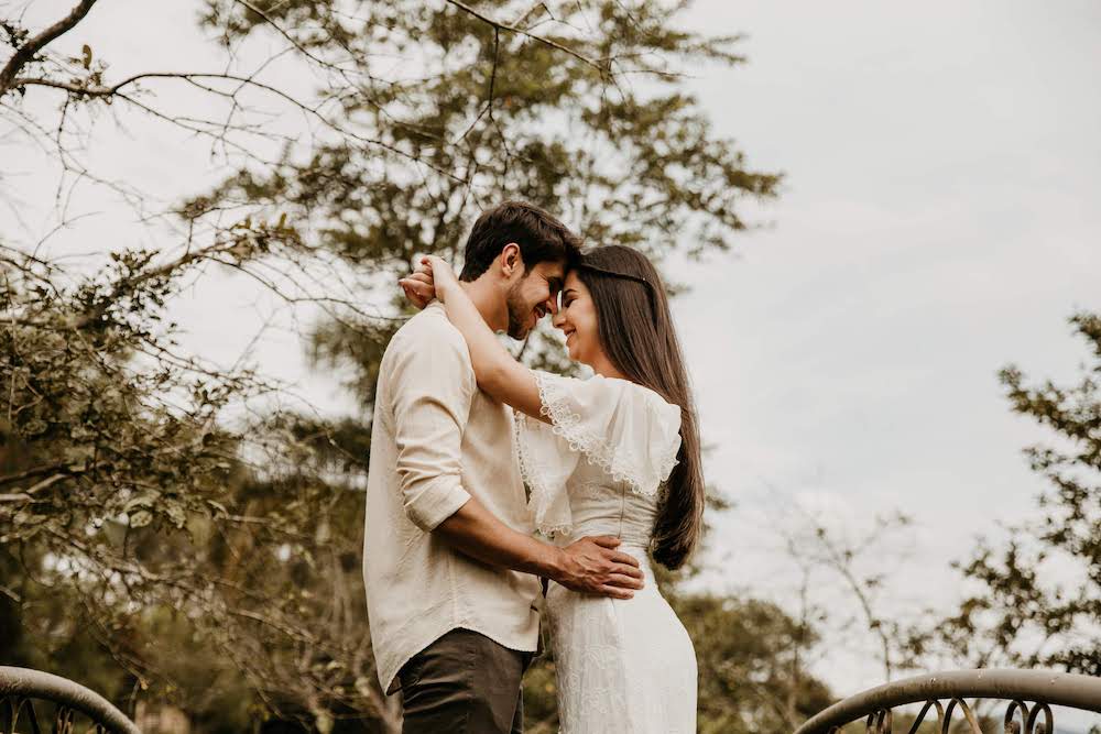 pré-wedding em jardim