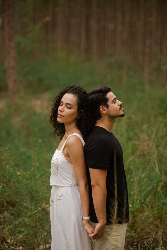 ensaio pré-casamento em natureza