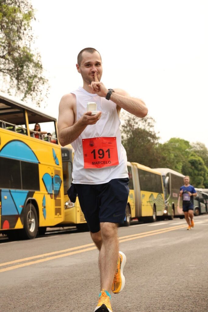 pedido surpresa em maratona