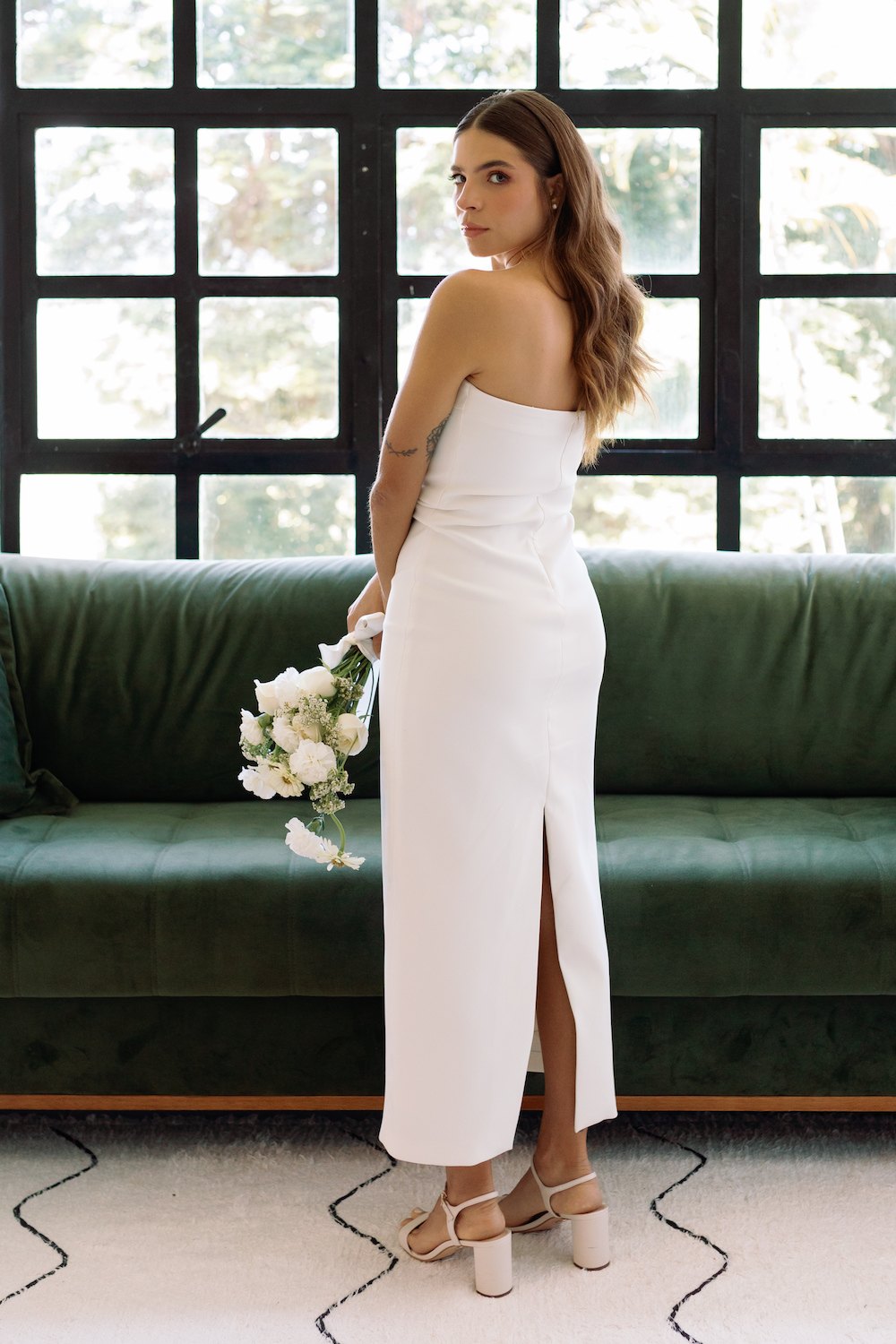 vestido minimalista de noiva