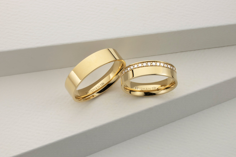 Alianças de casamento largas