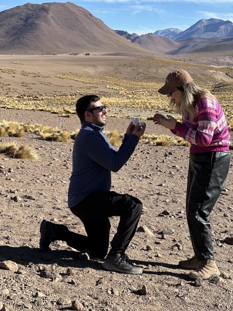 pedido de casamento surpresa no Chile