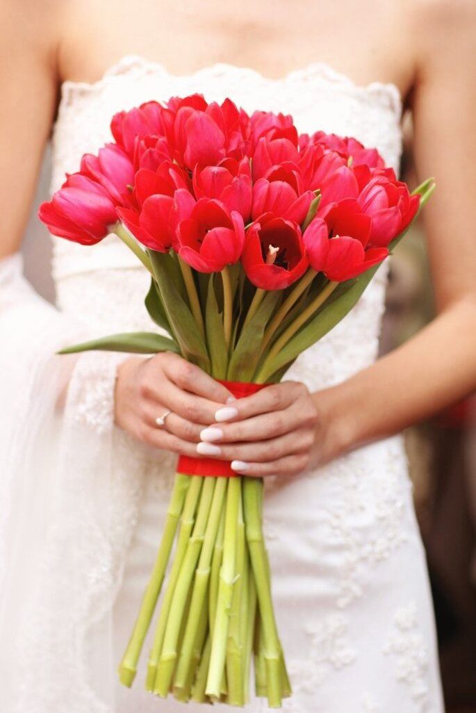 tulipas vermelhas para casamento