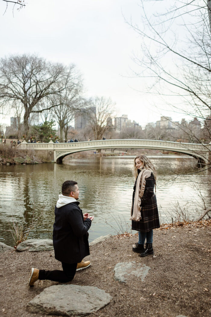 namorado faz surpresa para namorada no Central Park