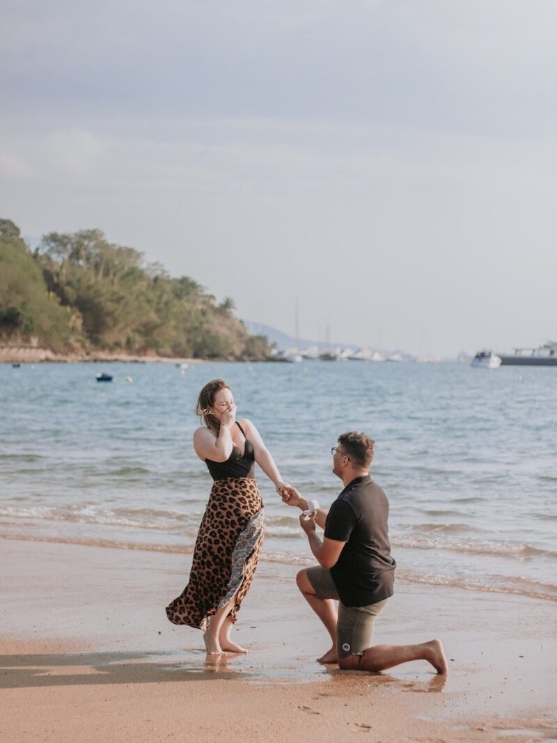pedido surpresa intimista na praia